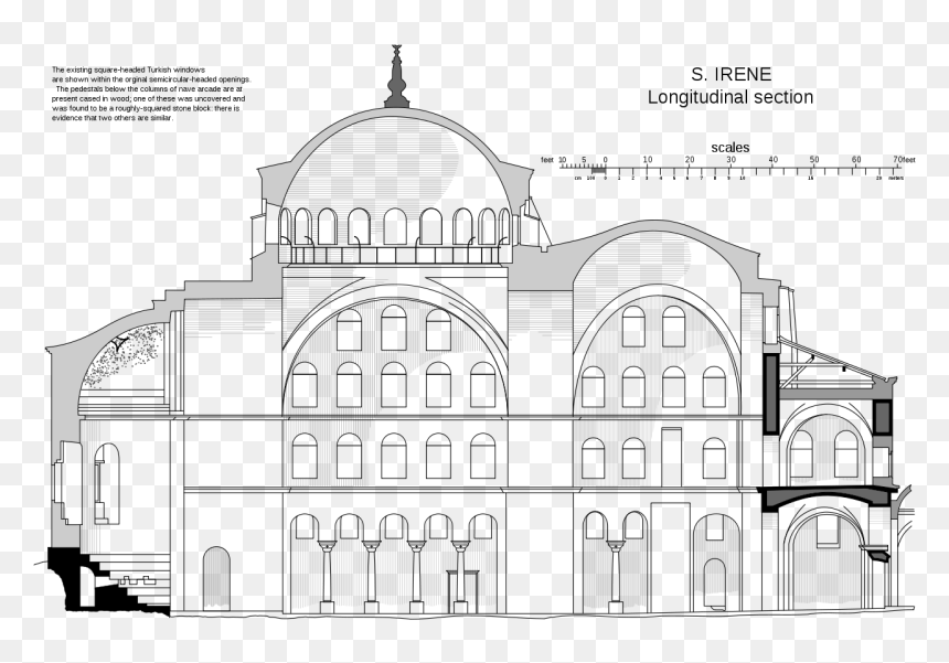 Byzantine Architecture In Detail, HD Png Download - stone block png