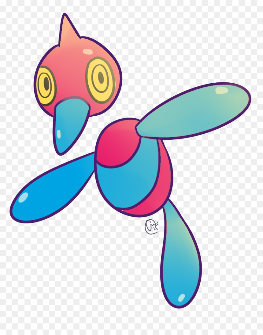Porygon-z - Cartoon, HD Png Download - porygon png