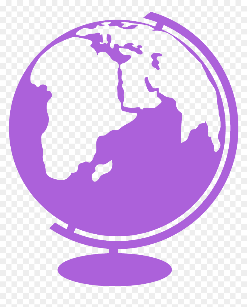 Silhouette, HD Png Download - globe outline png
