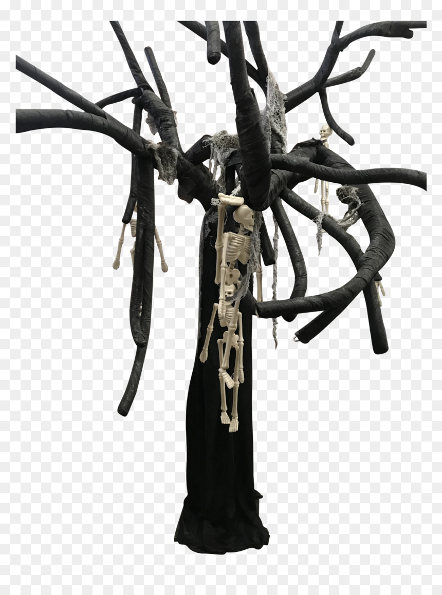 Spooky Black Tree - Tarantula, HD Png Download - spooky tree png