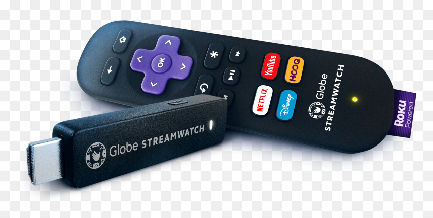 Clip Art Globe Streamwatch Powered Online, HD Png Download - roku icon png