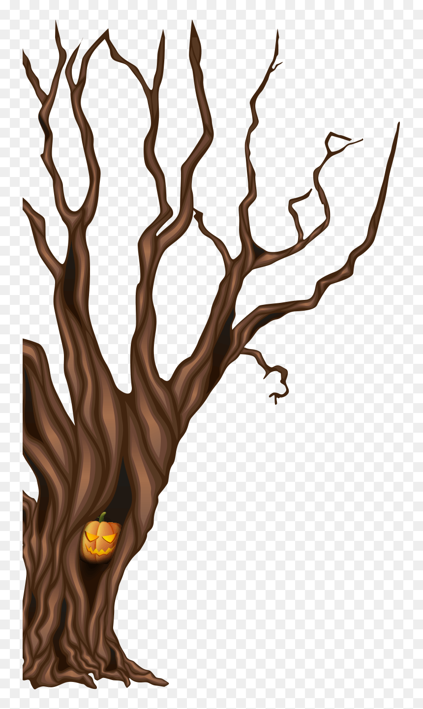 Illustration, HD Png Download - spooky tree png