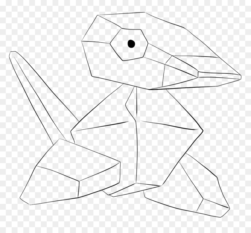 By Lilly Gerbil - Line Art, HD Png Download - porygon png
