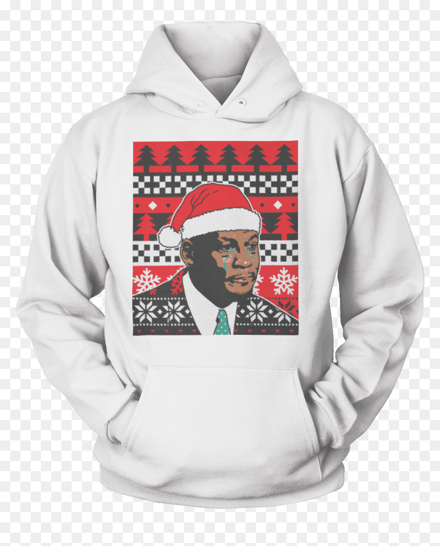 Crying Jordan Crying Jordan - Rooster Hoodie, HD Png Download - jordan crying face png