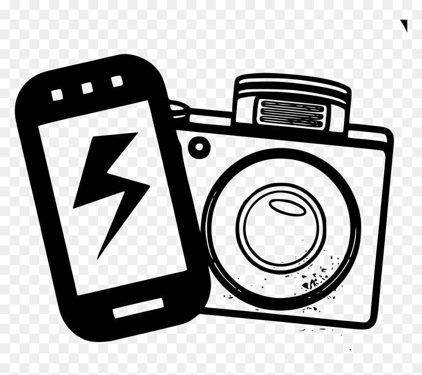Camera Clip Art Black And White - National Selfie Day 2019, HD Png Download - camera clipart black and white png
