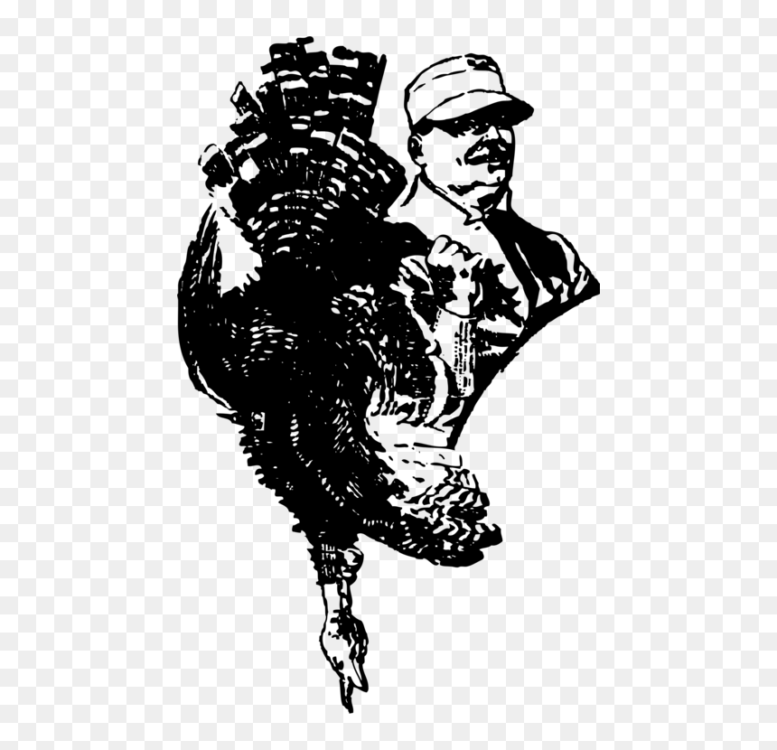 Visual Arts,art,silhouette - Turkey Hunter Png, Transparent Png - turkey silhouette png