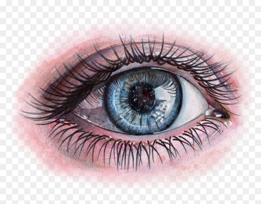 Abuse Drawing Eye - Eye Shadow, HD Png Download - eye drawing png