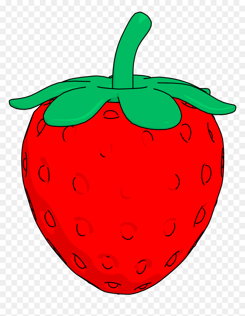 Line Strawberry Clipart Png, Transparent Png - strawberry clipart png