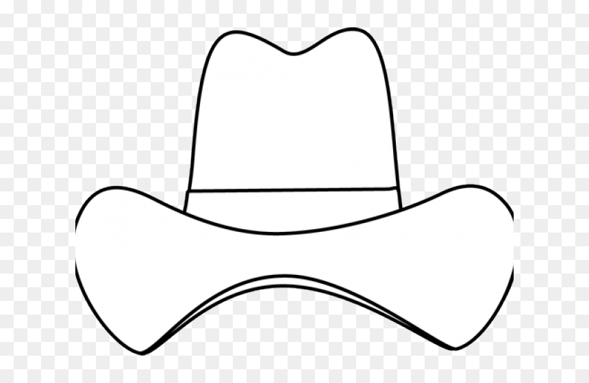 Cowboy Hat Clipart Hatblack - White Cowboy Hat Logo, HD Png Download - cowboy hat clipart png