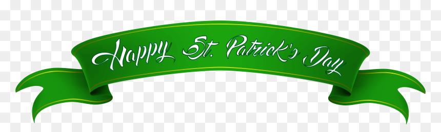 St Patricks Day Clipart Banner Happy - Free Clip Art St Patrick Day Banner, HD Png Download - st patricks day border png