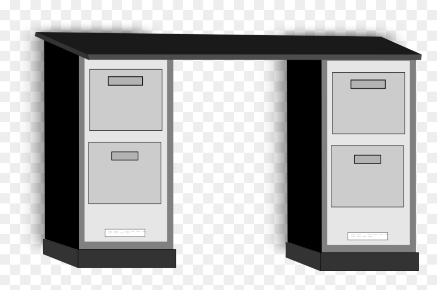 Angle,drawer,filing Cabinet - Desk, HD Png Download - file cabinet png