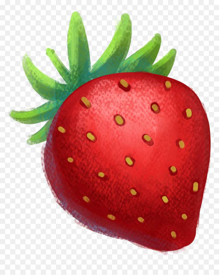 Crayon Strawberry, HD Png Download - strawberry clipart png