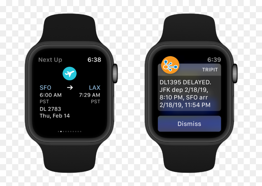 Tripit Apple Watch Alerts And Notifications - Watch, HD Png Download - iwatch png