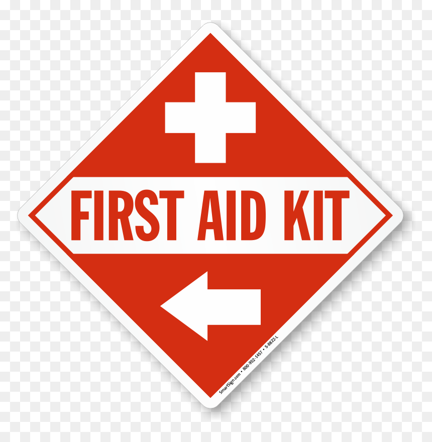 First Aid Sign, HD Png Download - red right arrow png