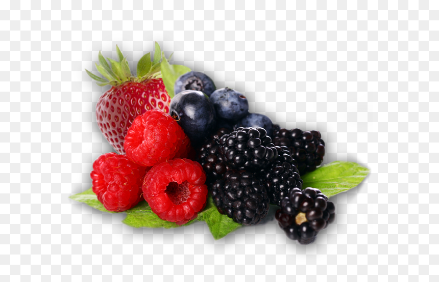 Natural Di Indian Raspberry Mulb - Berries Clipart Png, Transparent Png - strawberry clipart png