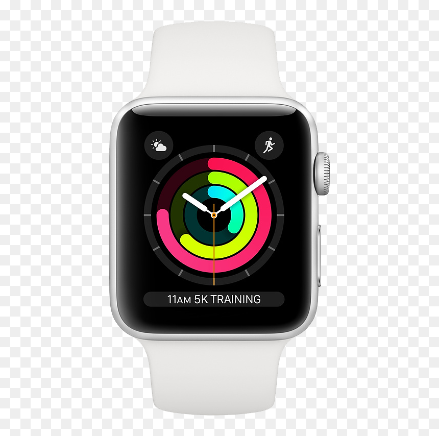 Apple Watch Series 3 Gps 38mm Sport Band Aluminum Case, HD Png Download - iwatch png