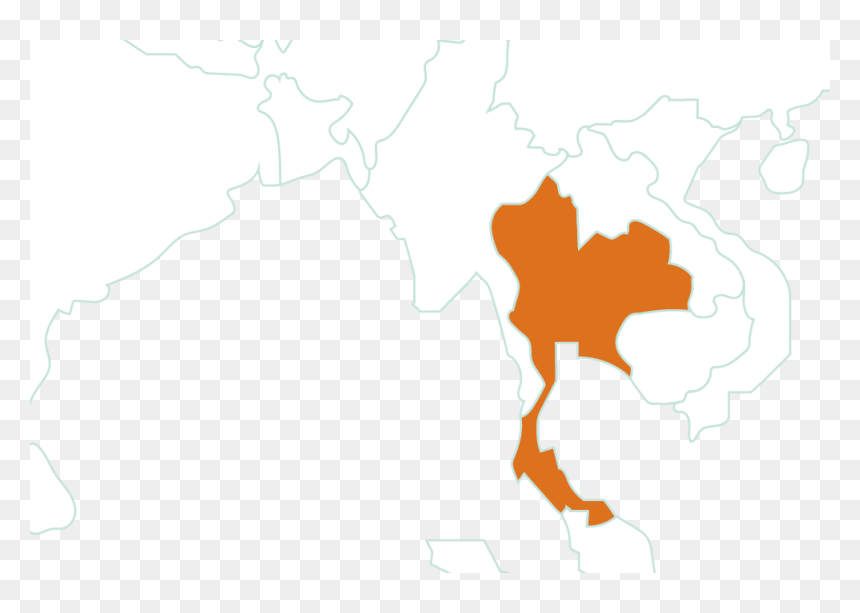 Map, HD Png Download - thailand map png