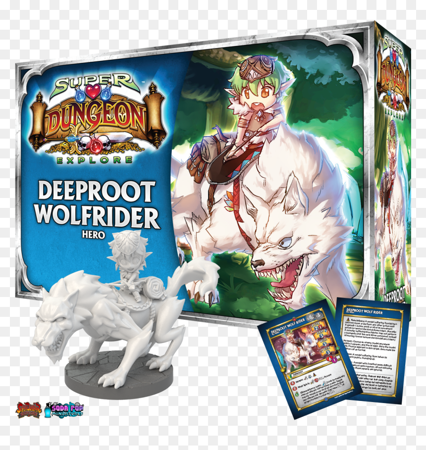 Deeproot Wolf Rider, HD Png Download - anime wolf png