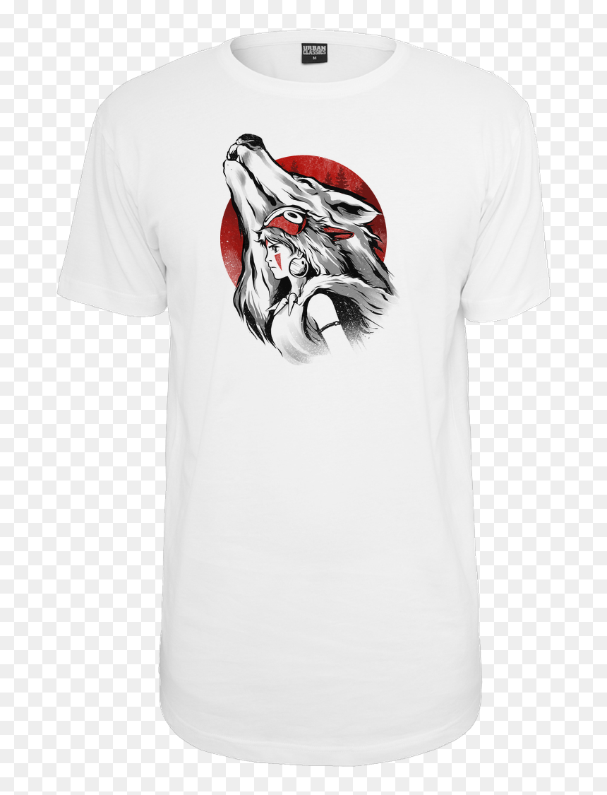 La Princesa Mononoke Camisa, HD Png Download - anime wolf png