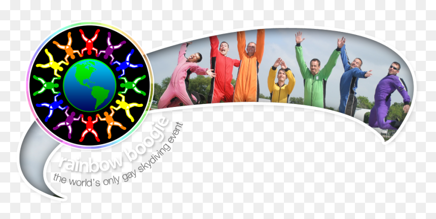Rainbow Boogie 2015, The World"s Only Gay Skydiving - Gay Skydivers, HD Png Download - rainbow .png