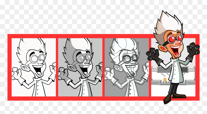 Cartoon, HD Png Download - mad scientist png