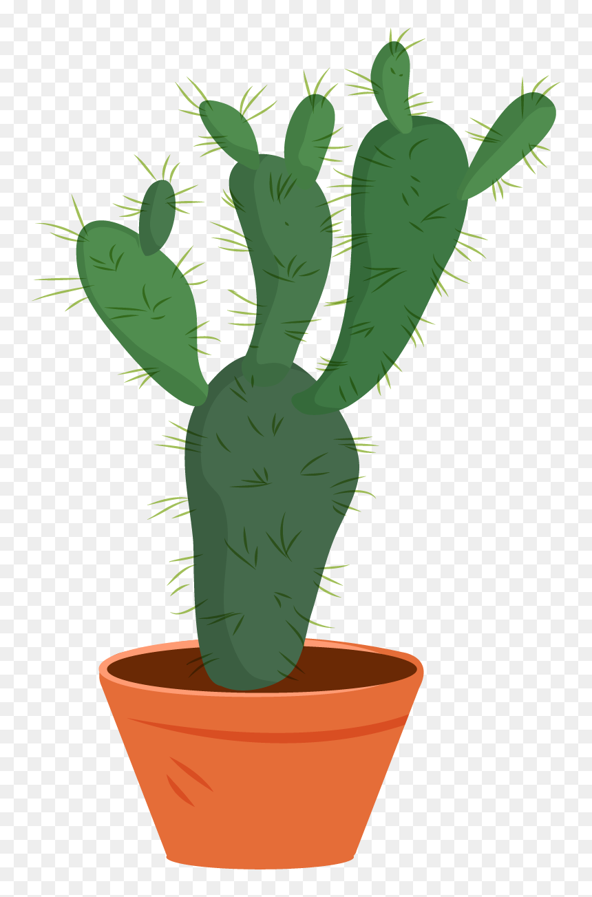 Flowerpot, HD Png Download - watercolor cactus png