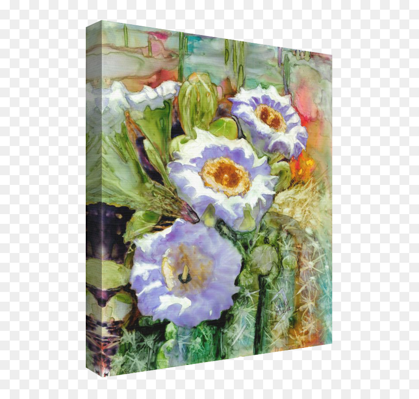 Lisianthus, HD Png Download - watercolor cactus png