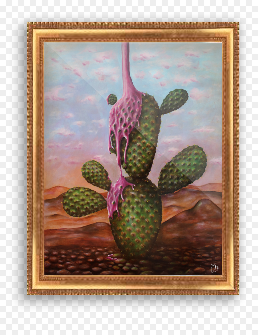 Barbary Fig, HD Png Download - watercolor cactus png