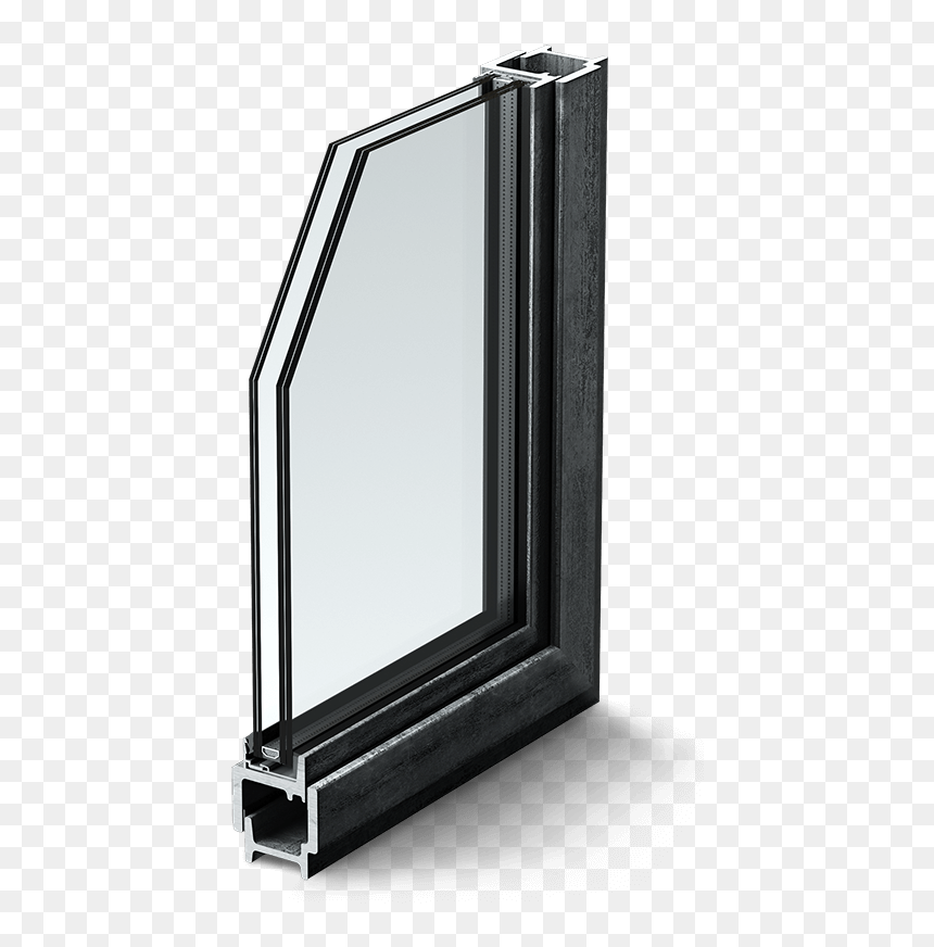 W20-render - W20 Steel Windows Profiles W20, HD Png Download - white window frame png