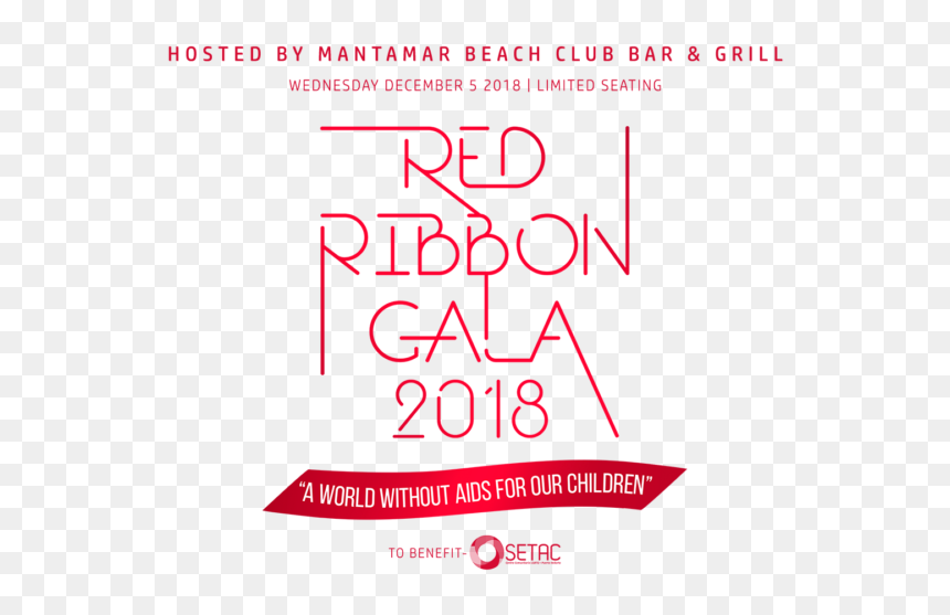Red Ribbon Gala 2018, Puerto Vallarta Estudiomrgreen - Graphic Design, HD Png Download - aids ribbon png