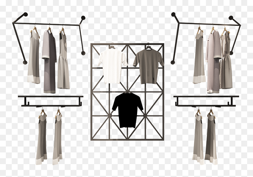 Shelf, HD Png Download - clothing rack png