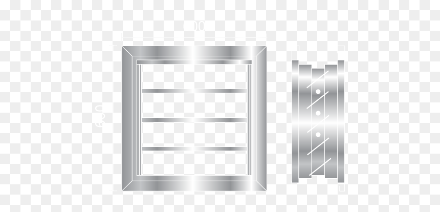 Shelf, HD Png Download - white window frame png