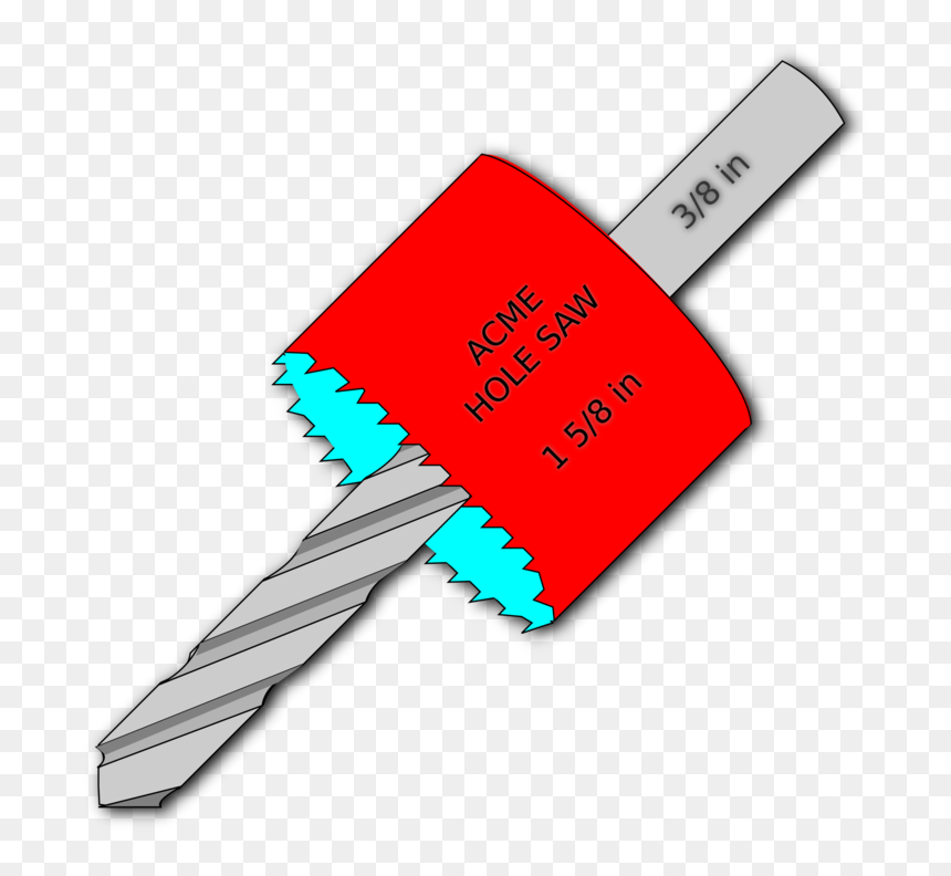 Angle,tool,hardware - Hole Saw, HD Png Download - tools clipart png