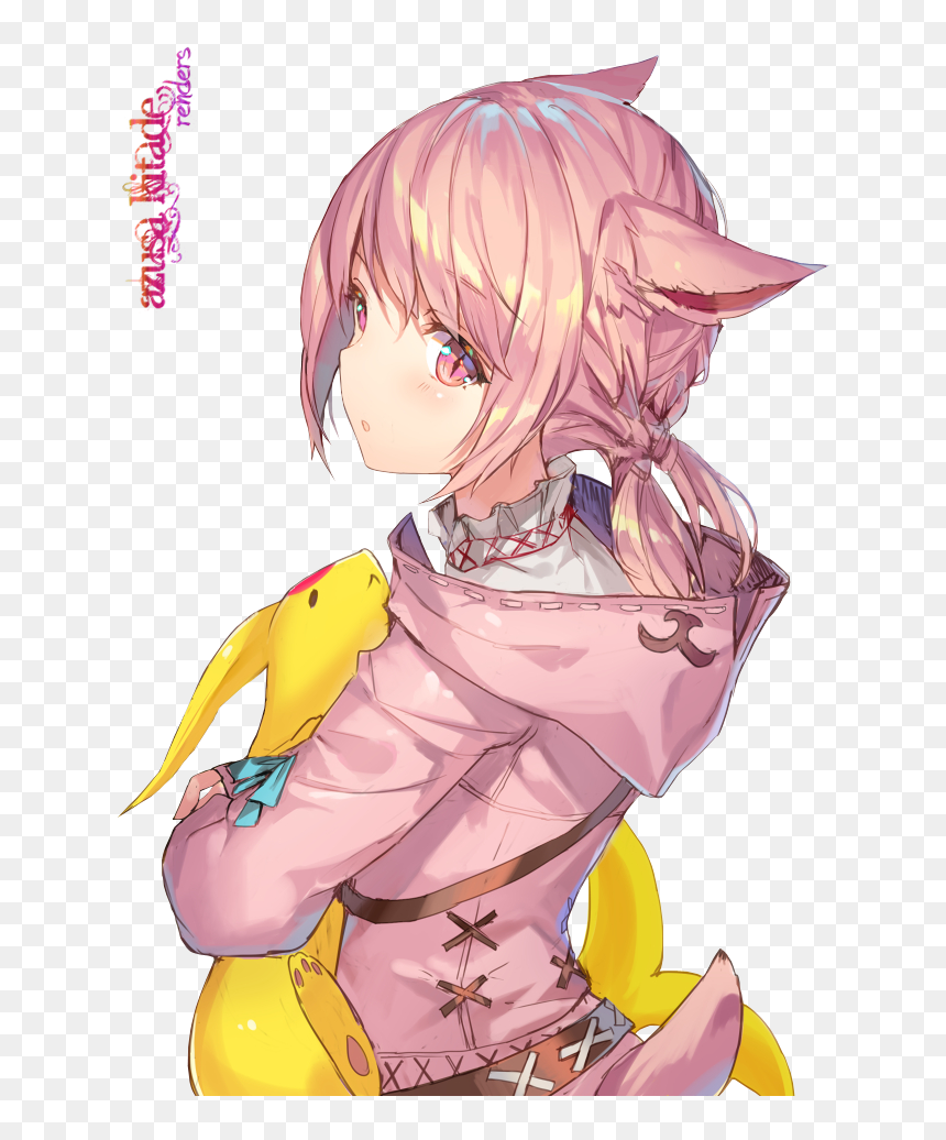 Https - //cdn - Nekos - Life/neko/neko019 Funny - Ff14 - Ff14 Khloe Aliapoh Hentai, HD Png Download - neko ears png