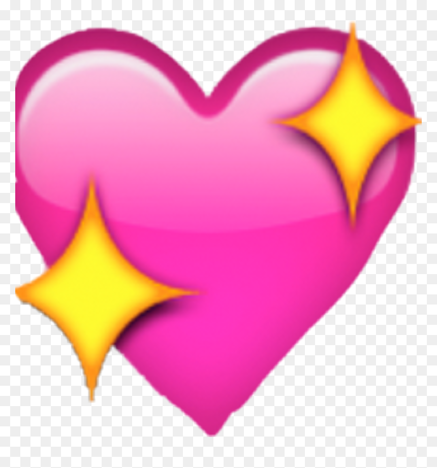 #corazon #estrellitas #rosa #amarillo💛 - Corazon Emoji Png, Transparent Png - estrellitas png