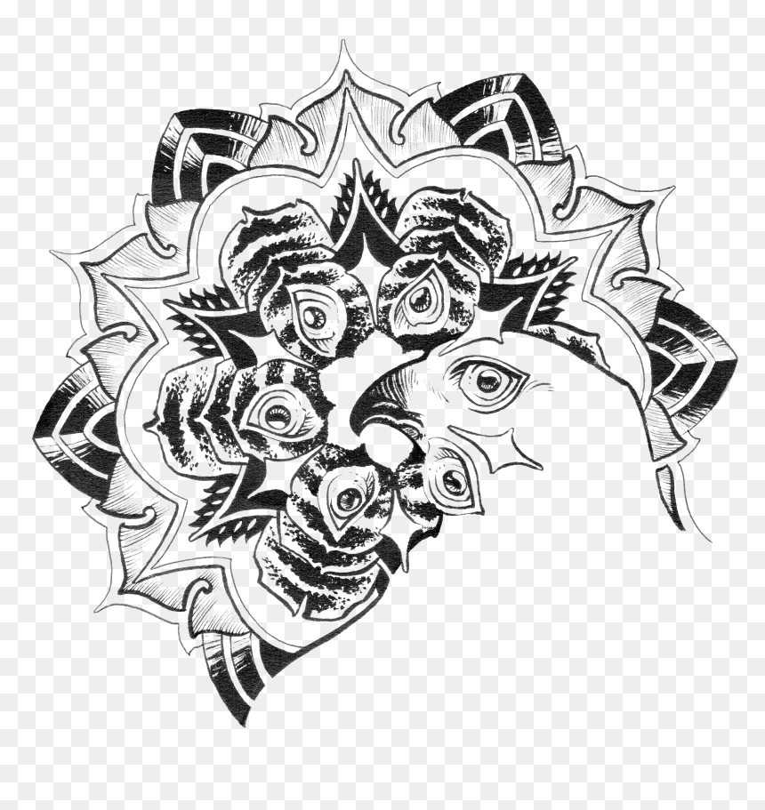 Drawing Feather Tribal - Tattoo Drawing Transparent, HD Png Download - tribal sun png
