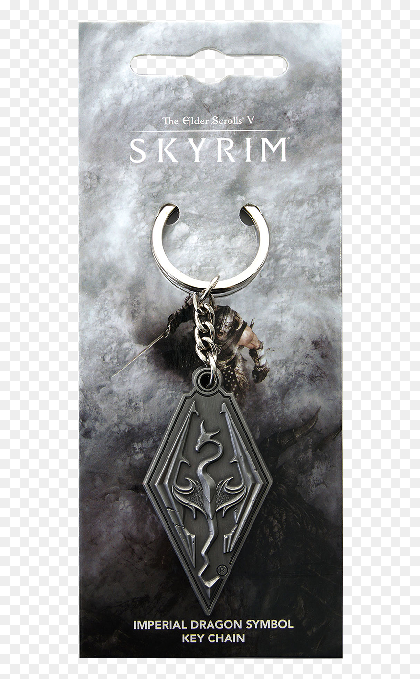 Skyrim Keychain, HD Png Download - dragon symbol png