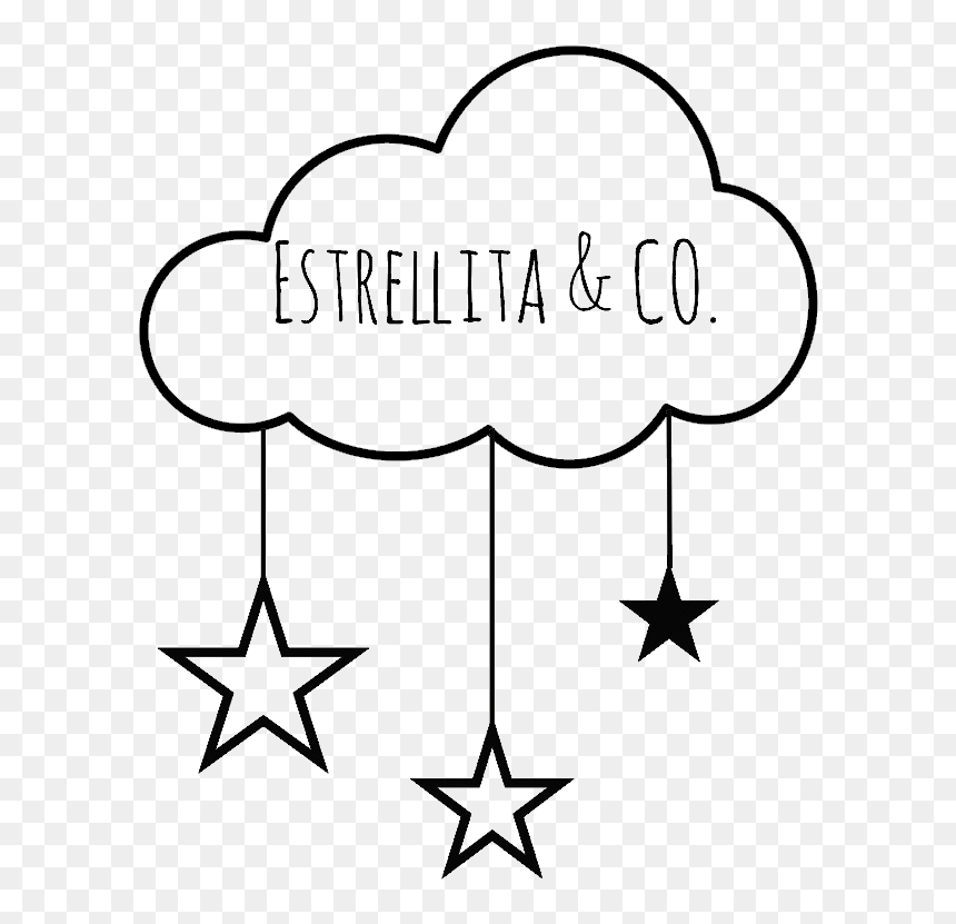 Estrellita & Co - Moon And Stars Drawing, HD Png Download - estrellitas png