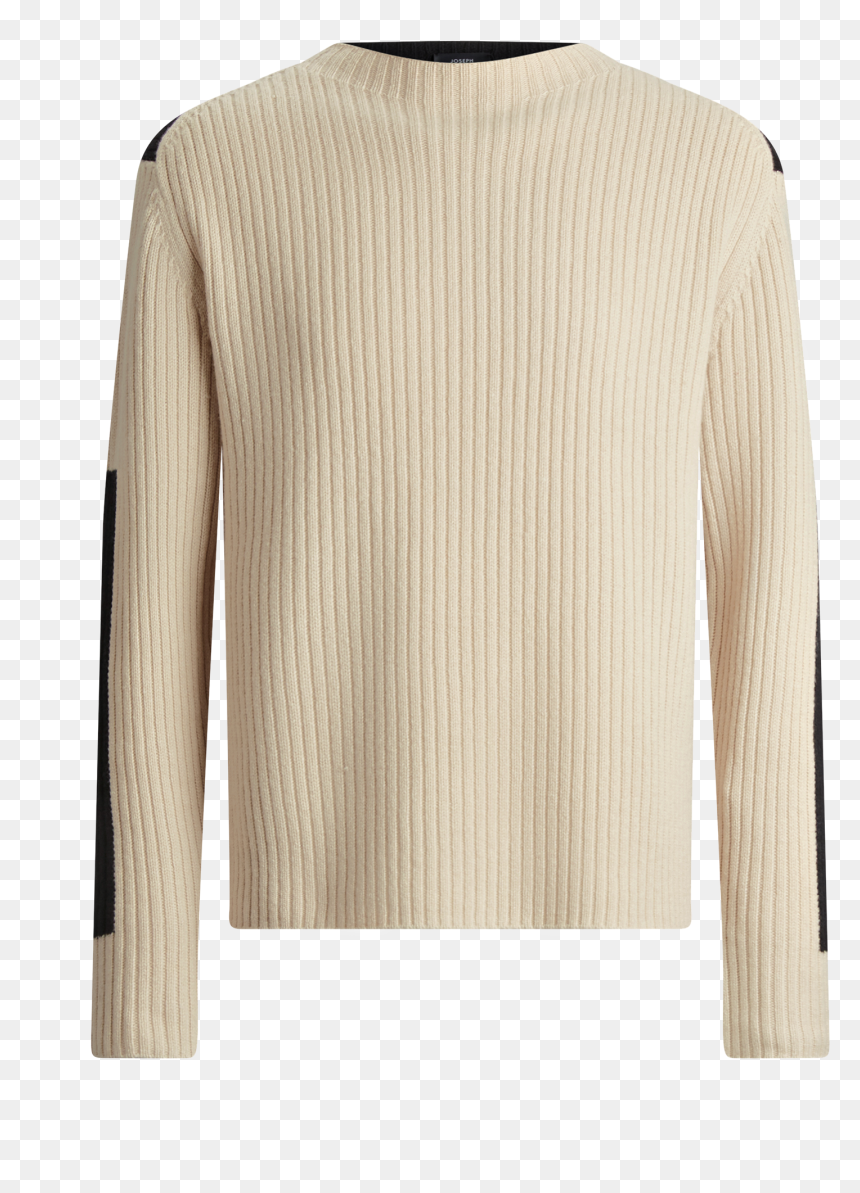 Joseph, Rib Sweater Soft Wool Knitwear, In Latte - Cardigan, HD Png Download - fashion silhouette png