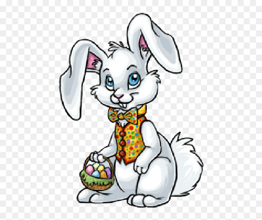 Free Png Download Easter Bunny Cartoon Drawing Png - Cartoon Easter Bunny Drawing, Transparent Png - chocolate bunny png