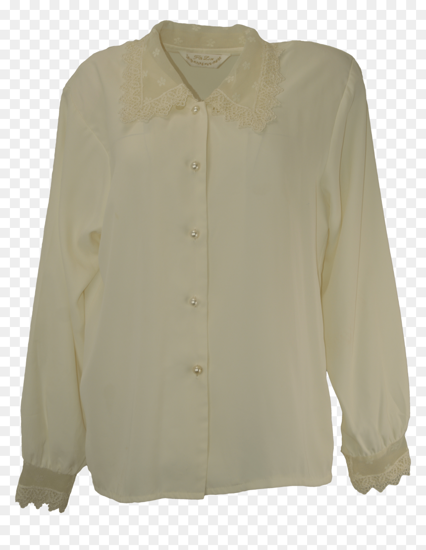 Long-sleeved T-shirt, HD Png Download - lace trim png