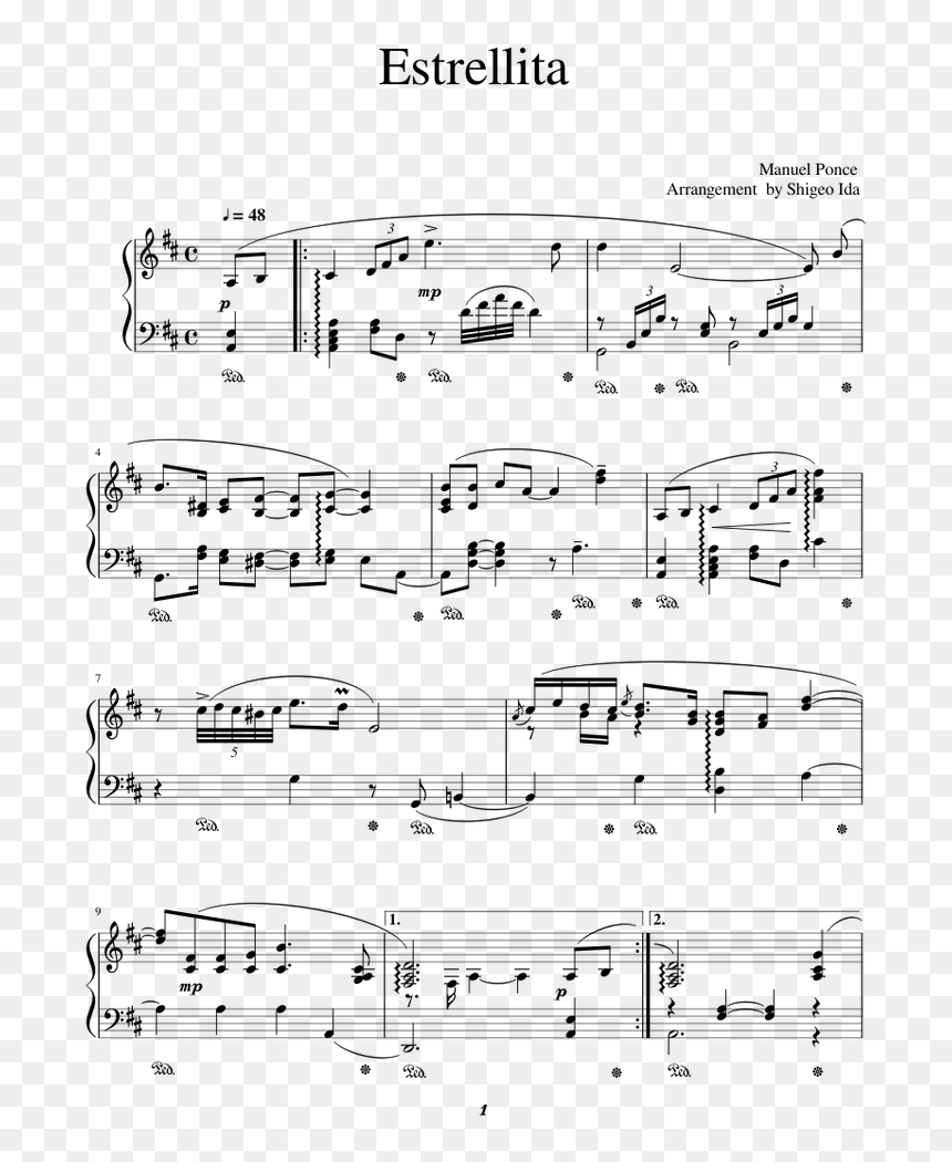 Estrellita Manuel Ponce Piano, HD Png Download - estrellitas png