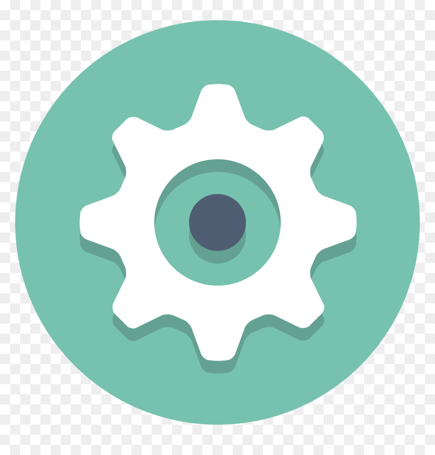 Clip Art Svg Ubisafe Filecircleiconsgearsvg Wikimedia - Gear Flat Icon Png, Transparent Png - gear.png
