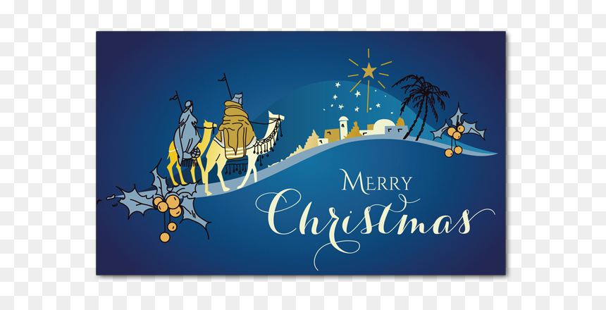 Star Of Bethlehem - Christmas Card Christian Vector Template, HD Png Download - bethlehem star png