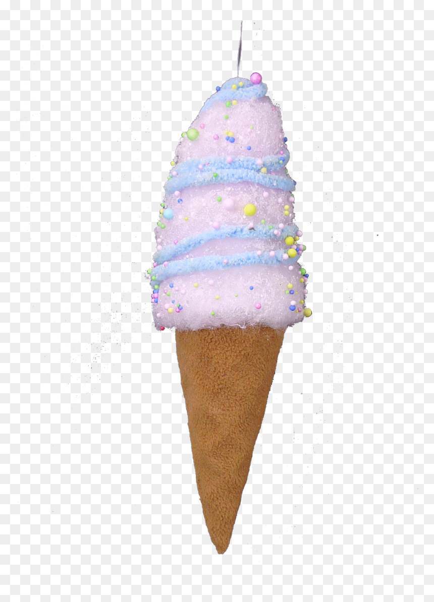 12 - Ice Cream Cone, HD Png Download - pink swirls png