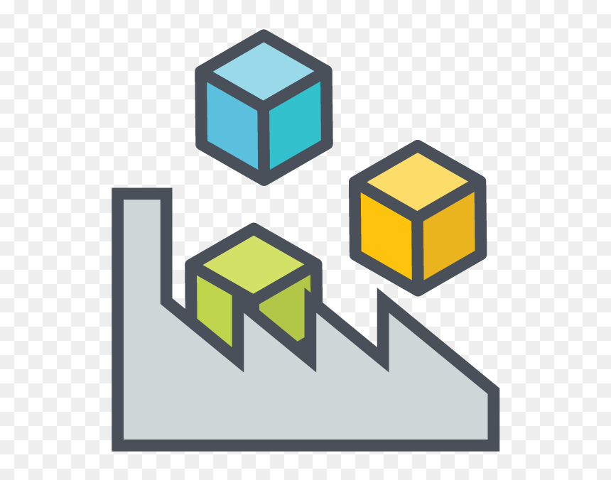 Manufacturing Industry Icon - Letter B 3d, HD Png Download - manufacturing icon png