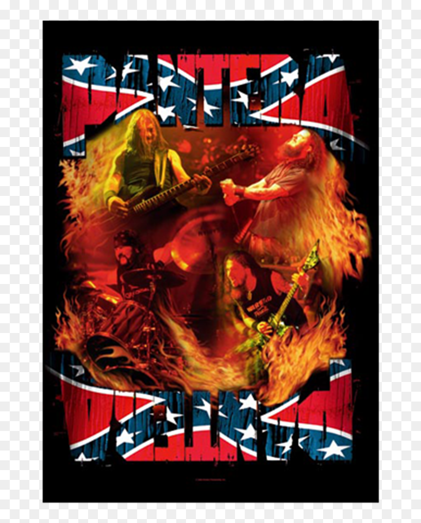 Band Pantera, HD Png Download - rebel flag png