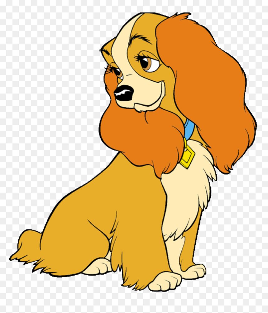 Disney"s Lady And The Tramp Fond D"écran Titled Clip - Lady From Lady And The Tramp Clip Art, HD Png Download - lady and the tramp png