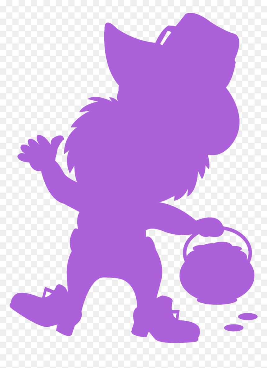 Purple Leprechaun, HD Png Download - mermaid tail silhouette png