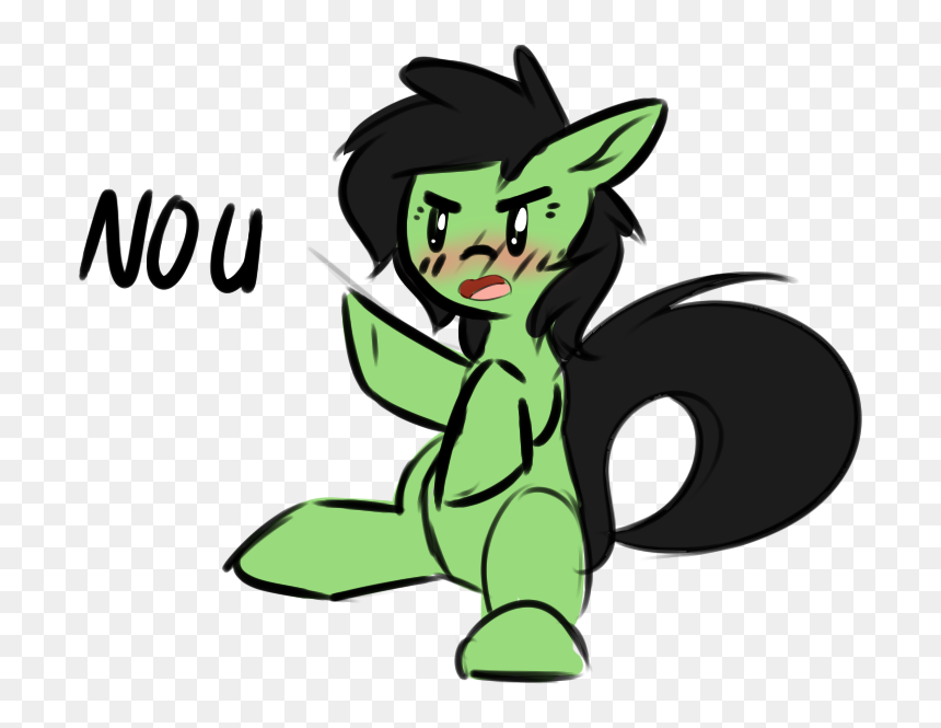 Neuro, Blushing, Earth Pony, Female, Filly, No U, Oc, - Cartoon, HD Png Download - blushing png